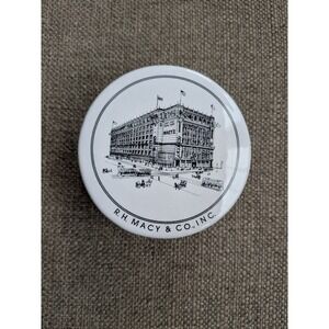 Vintage Porcelain Trinket Box Featuring R.H. Macy & Co Flagship NYC New York